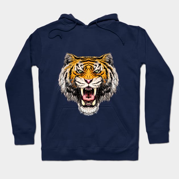 Roaring Tiger Hoodie by Tapan